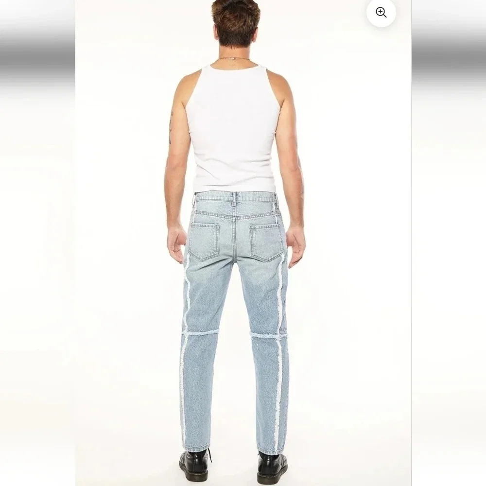 || REVICE DENIM || The Graduate Hustler, light rinse, raw seams, bootcut